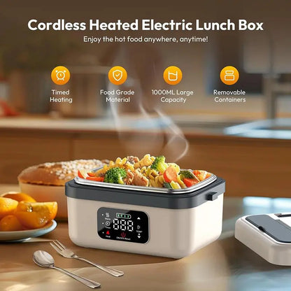 Portable Electric Lunch Box, USB-Rechargeable Heated Lunch Box, Food Heater for Home, Office, School and Picnic, Hard Shell Lunchbox #TOP PICKS