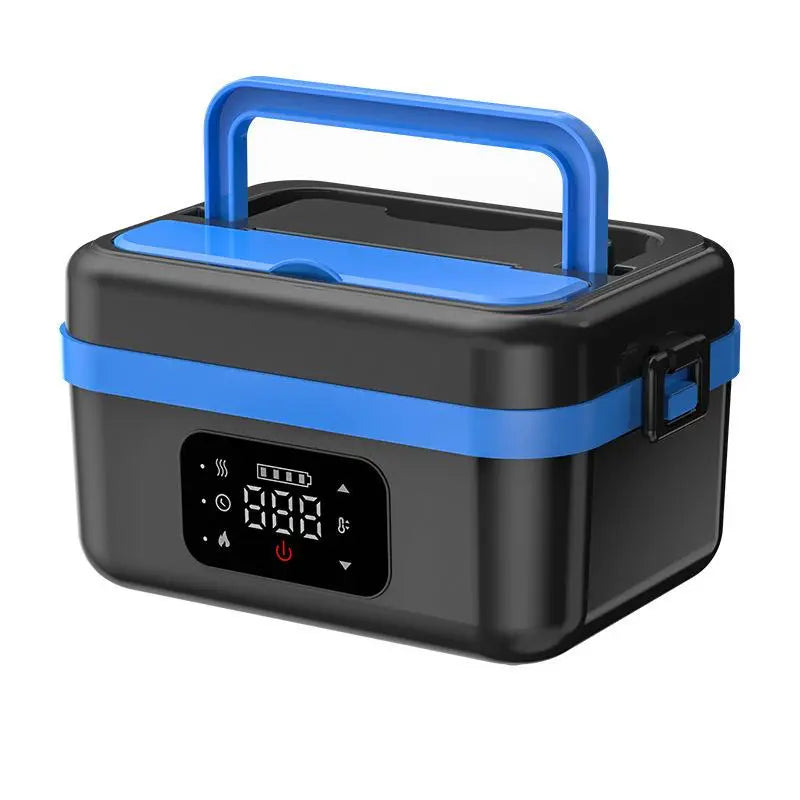 Portable Electric Lunch Box, USB-Rechargeable Heated Lunch Box, Food Heater for Home, Office, School and Picnic, Hard Shell Lunchbox #TOP PICKS - Color: Dark Blue, Specification: one size fits all