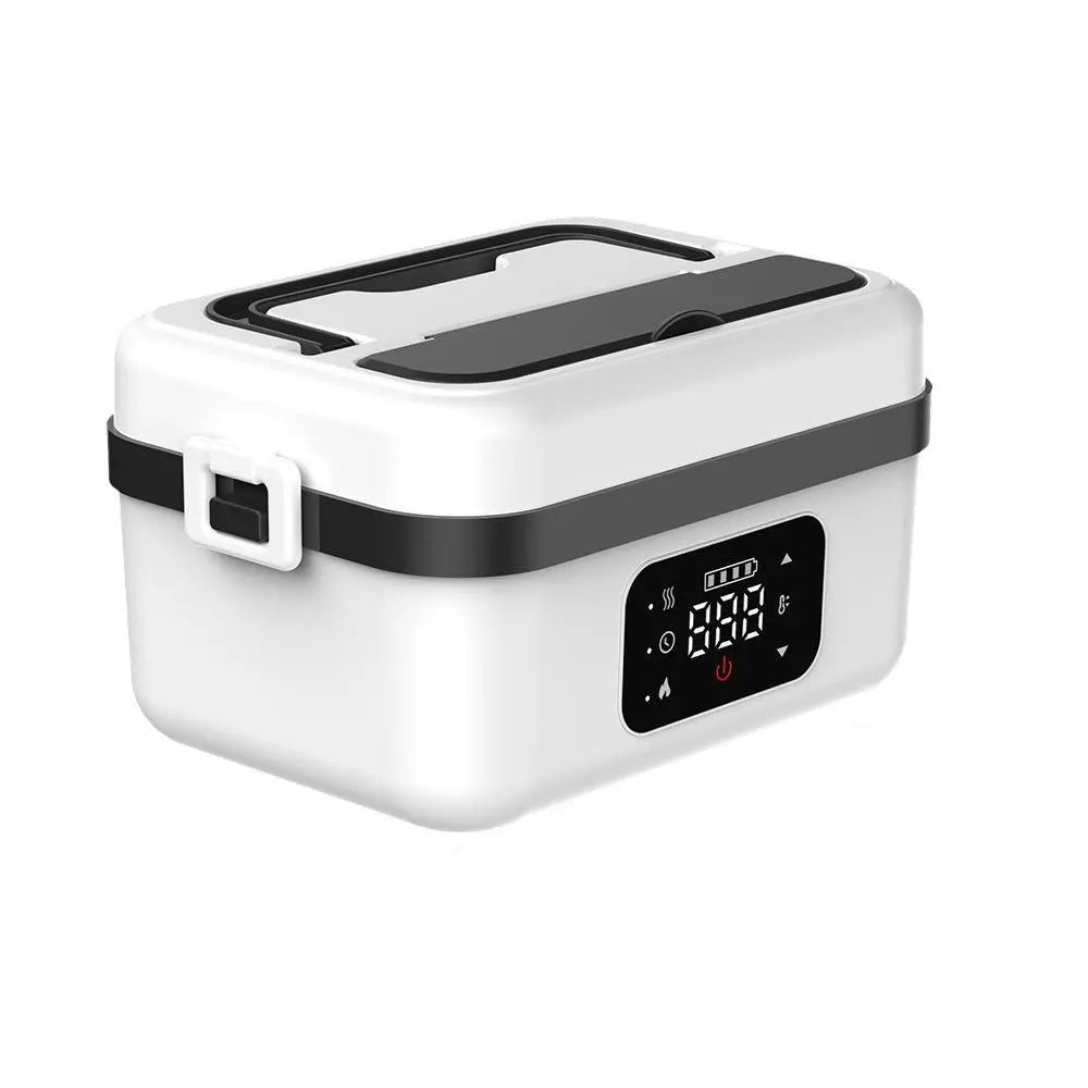 Portable Electric Lunch Box, USB-Rechargeable Heated Lunch Box, Food Heater for Home, Office, School and Picnic, Hard Shell Lunchbox #TOP PICKS - Color: Off White, Specification: one size fits all